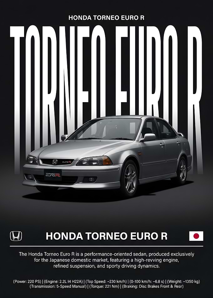 Honda Torneo Euro R Poster