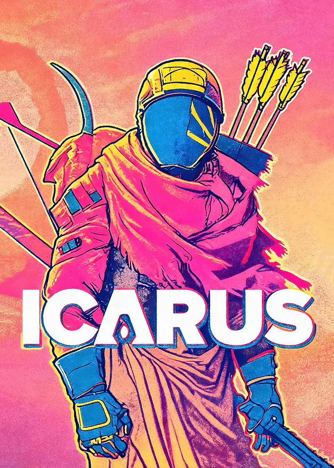 Icarus character with bow and arrows