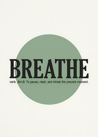 Breathe Definition Poster