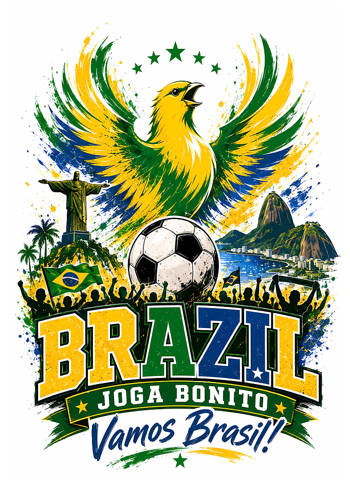 Brazil Soccer Football Fan Art