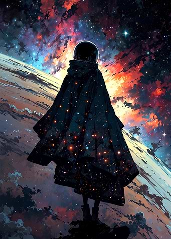 Astronaut in Cosmic Cape