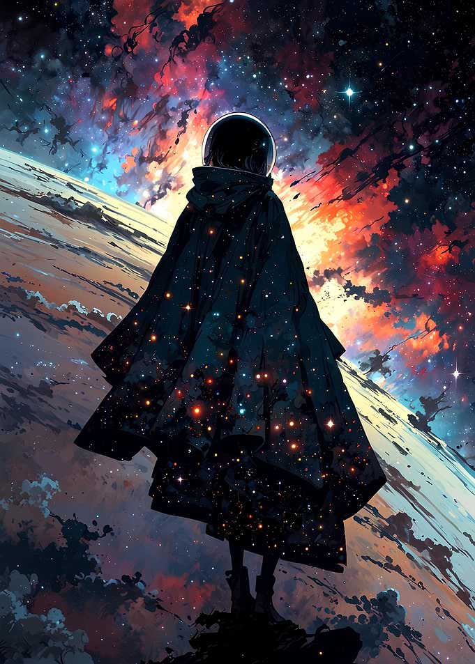 Astronaut in Cosmic Cape