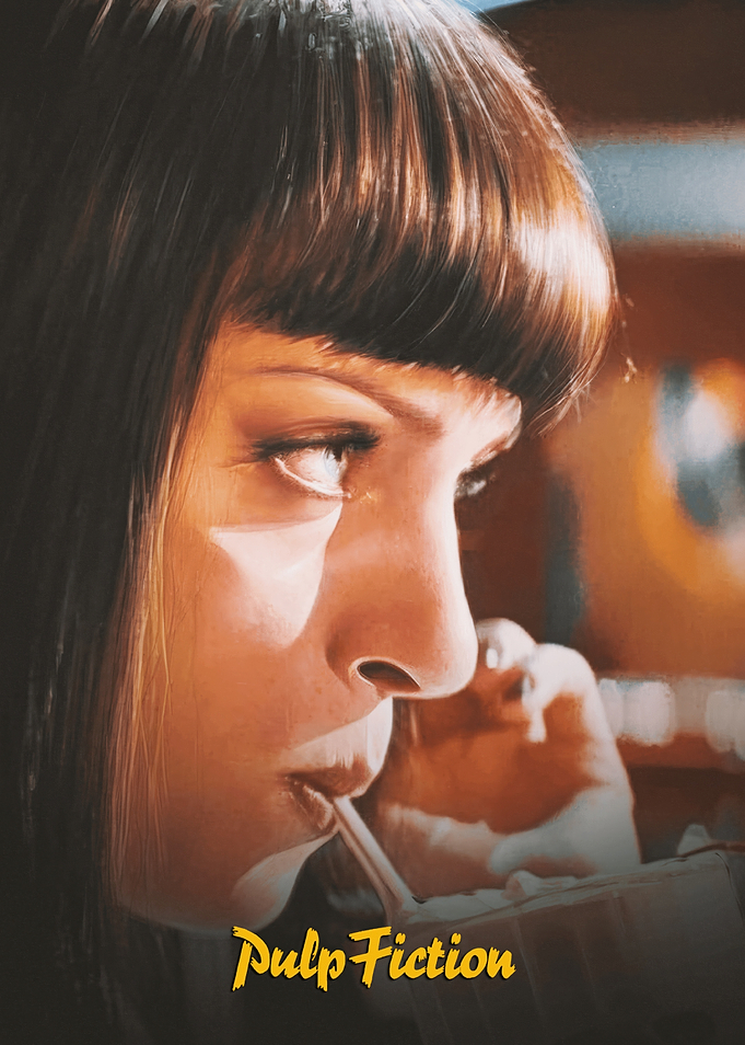 Pulp Fiction Mia Wallace Portrait