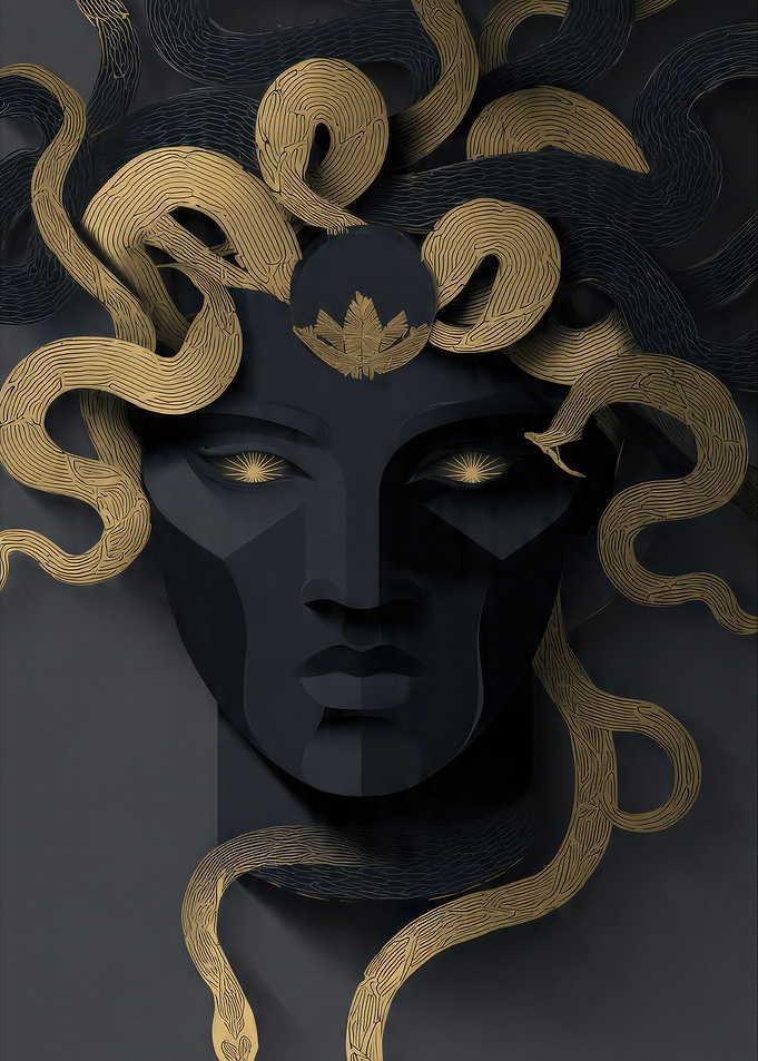 Medusa Paper Art