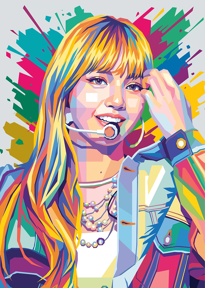 Lisa Pop Art Portrait