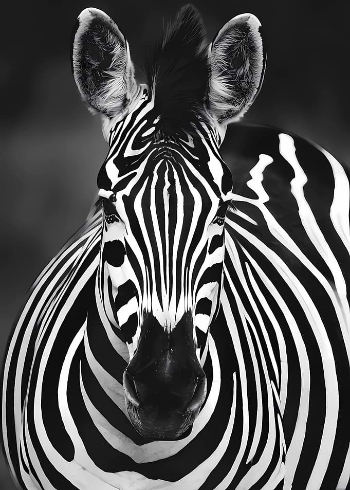 Close-up of a Zebra's Face
