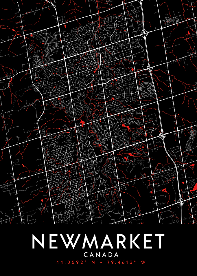 Newmarket Dark Map