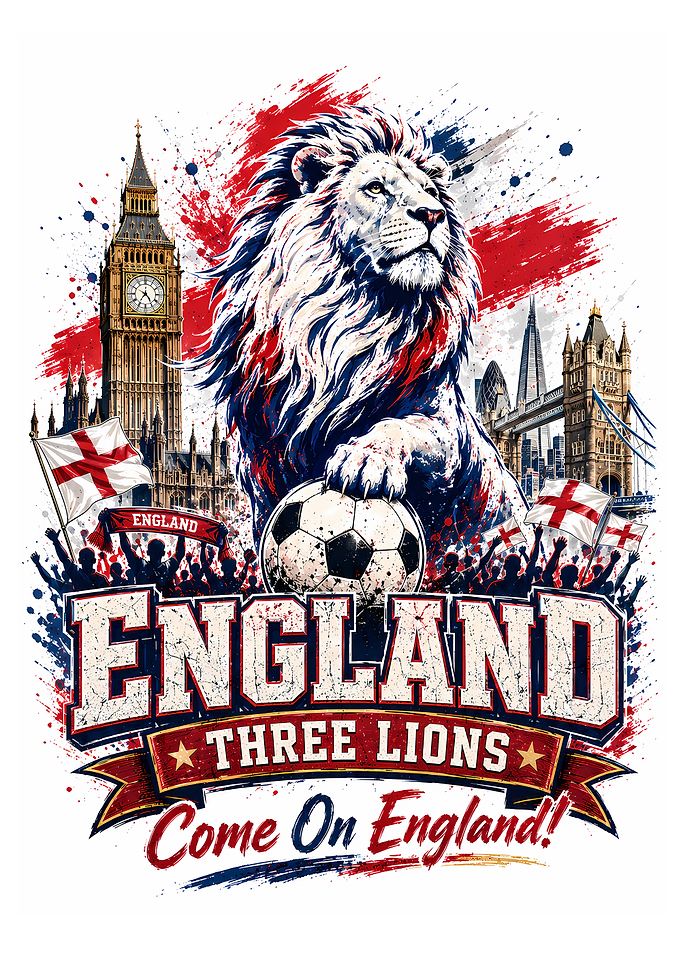 England Lions Football Fan Art