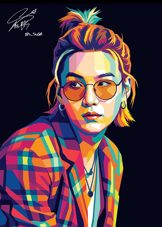 Suga Pop Art Portrait