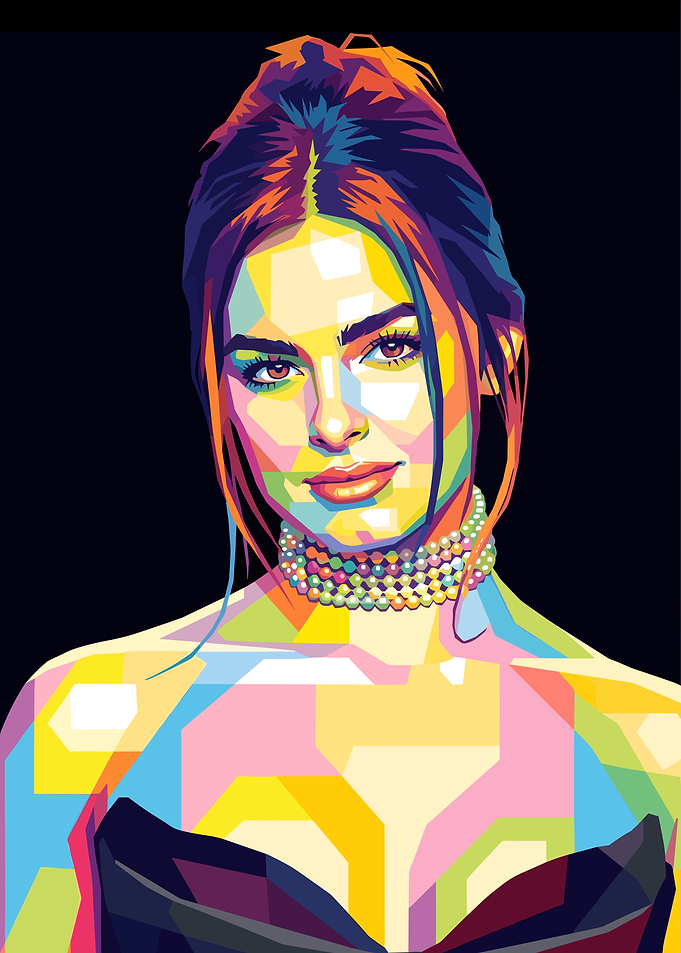 Addison Rae Pop Art Portrait