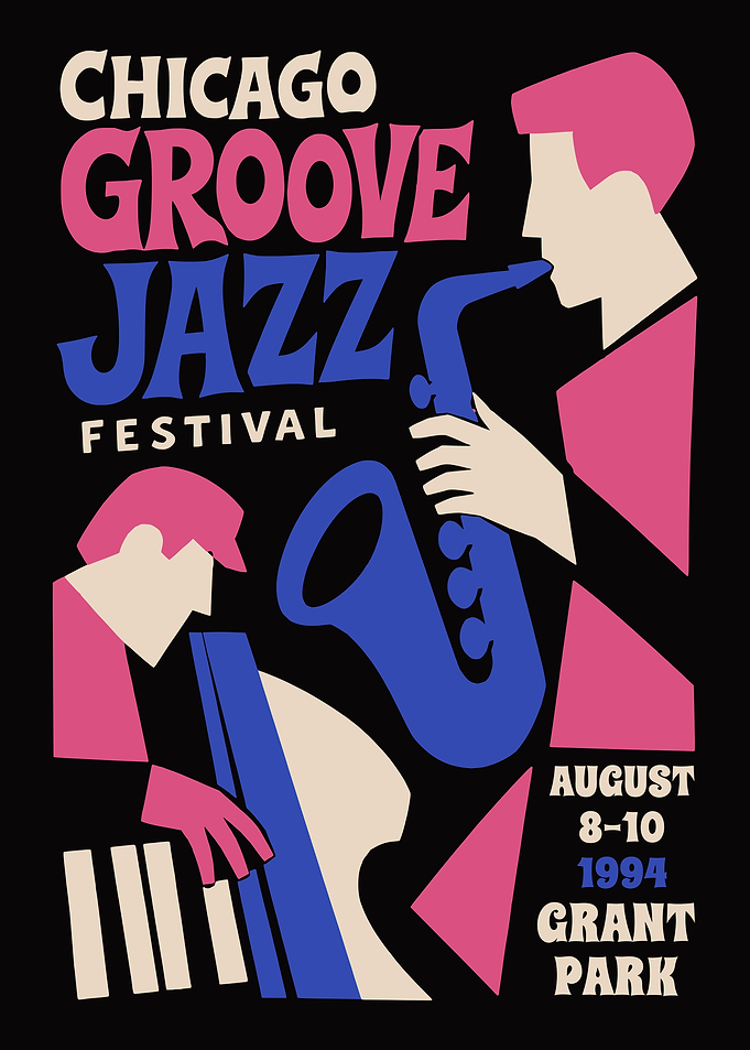 Chicago Groove Jazz Festival Poster
