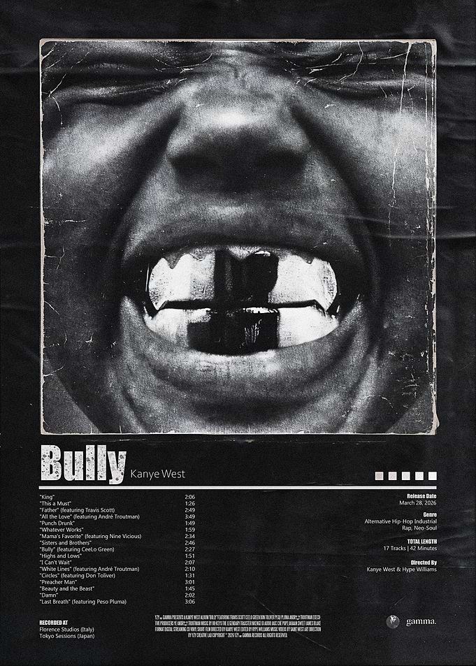 Kanye West Bully Album Poster