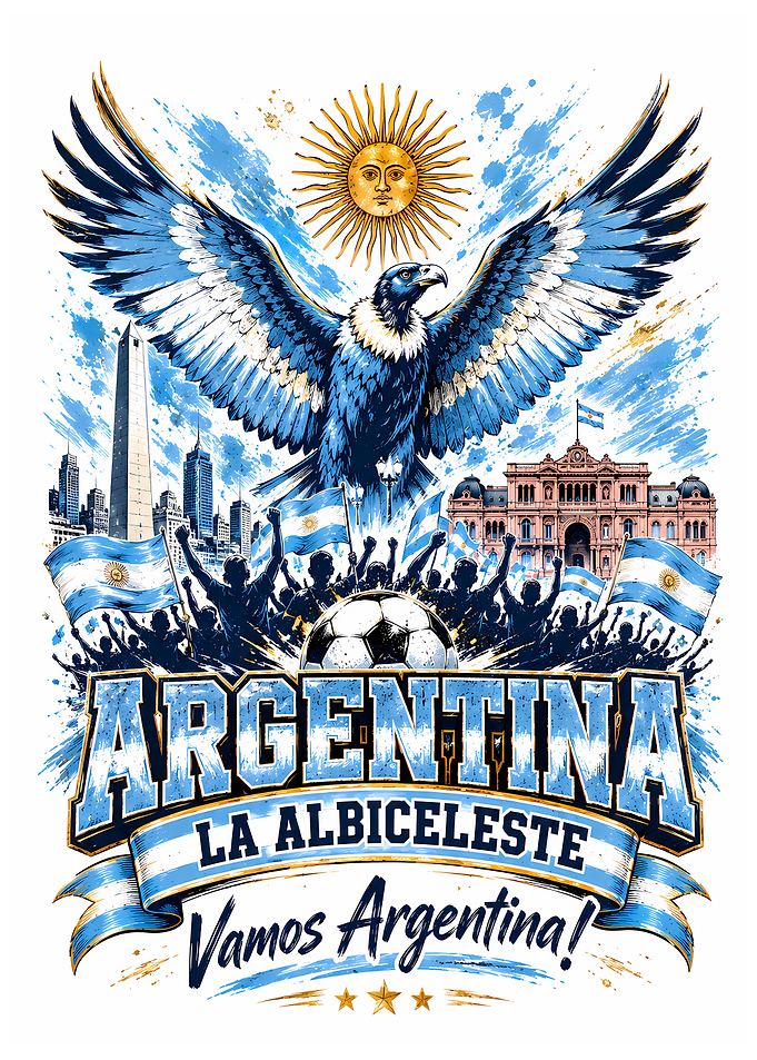 Argentina Football Pride Eagle Fan Art