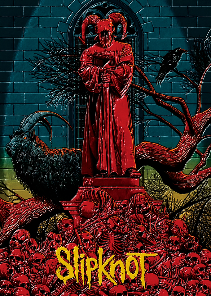 Slipknot Skull and Goat Artwork