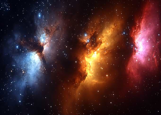 Vibrant Nebula in Deep Space