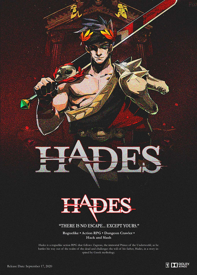 Hades Video Game Poster