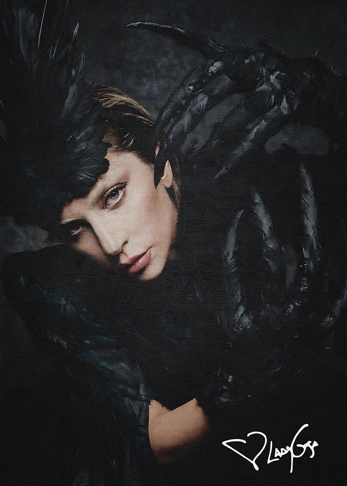 Lady Gaga Black Swan Portrait