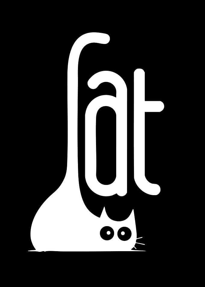 Fat Cat Text Art