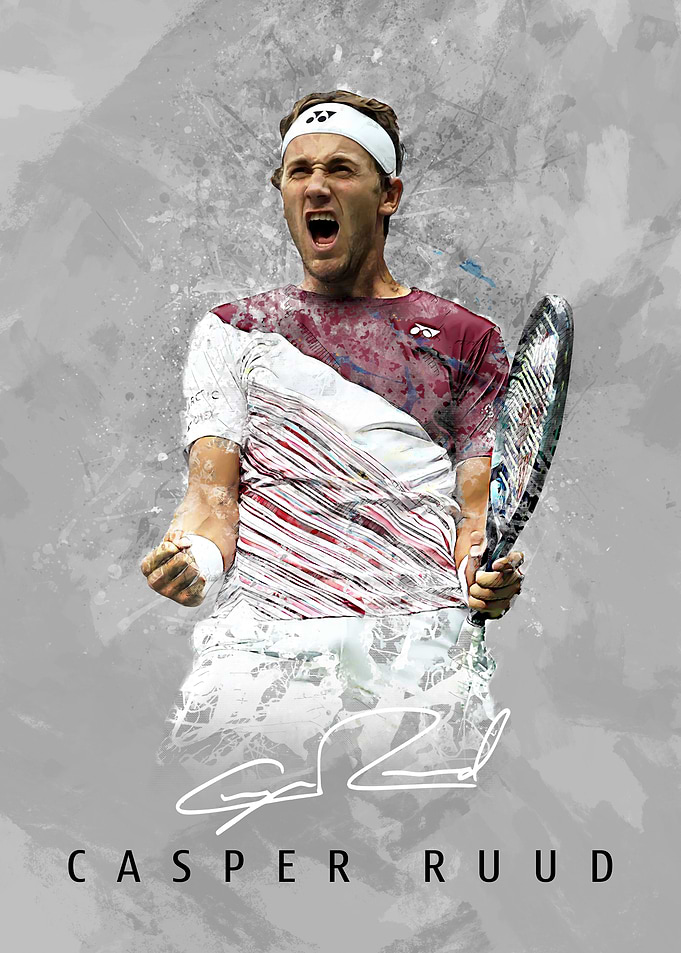 Casper Ruud Tennis Player Art