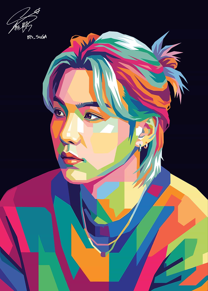 Suga Pop Art Portrait