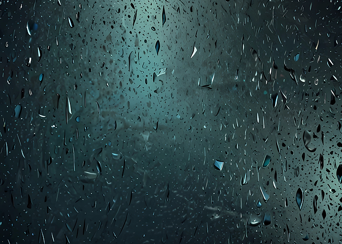 Raindrops on a Dark Surface