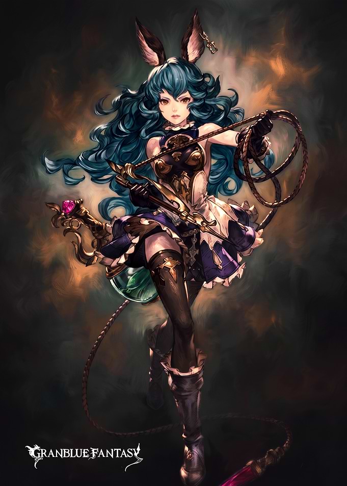 Granblue Fantasy Character with Whip