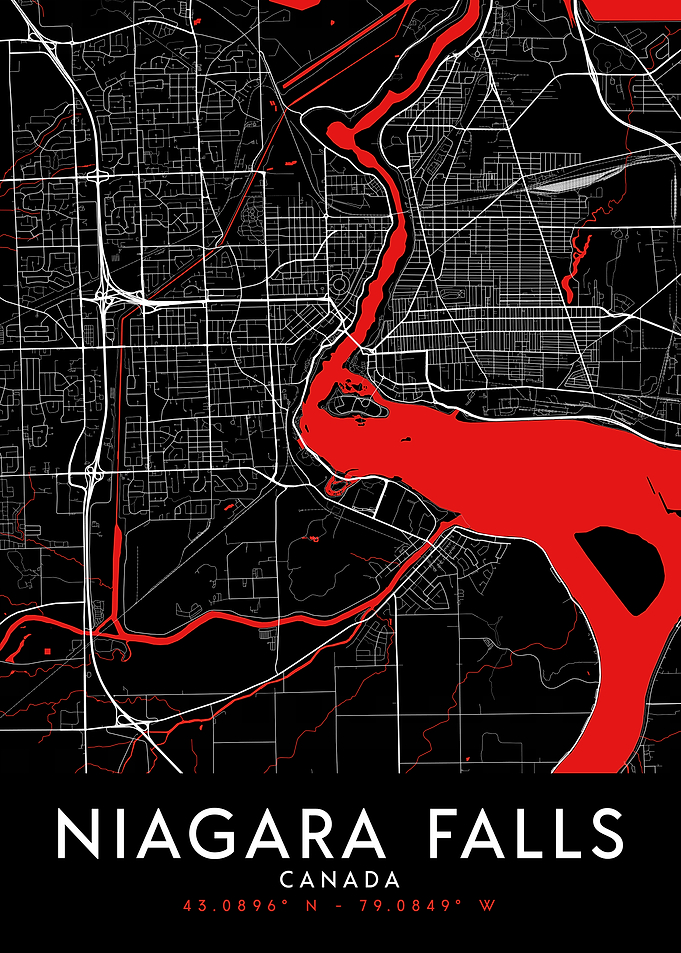 Niagara Falls Dark Map