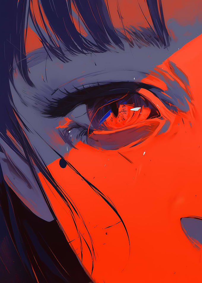 Close-up Anime Eye