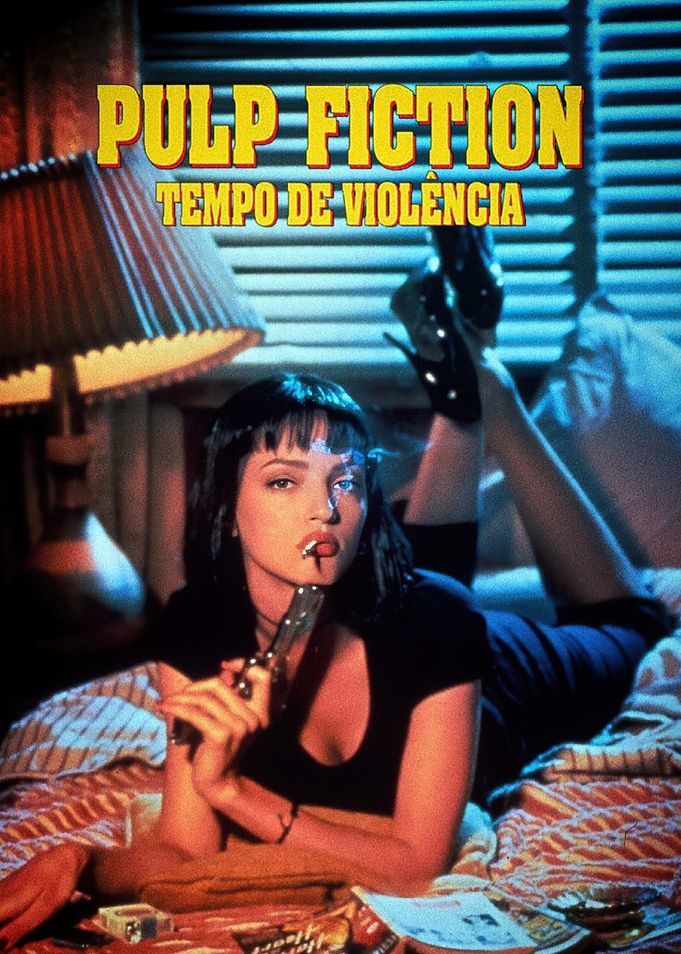 Pulp Fiction Mia Wallace with Gun