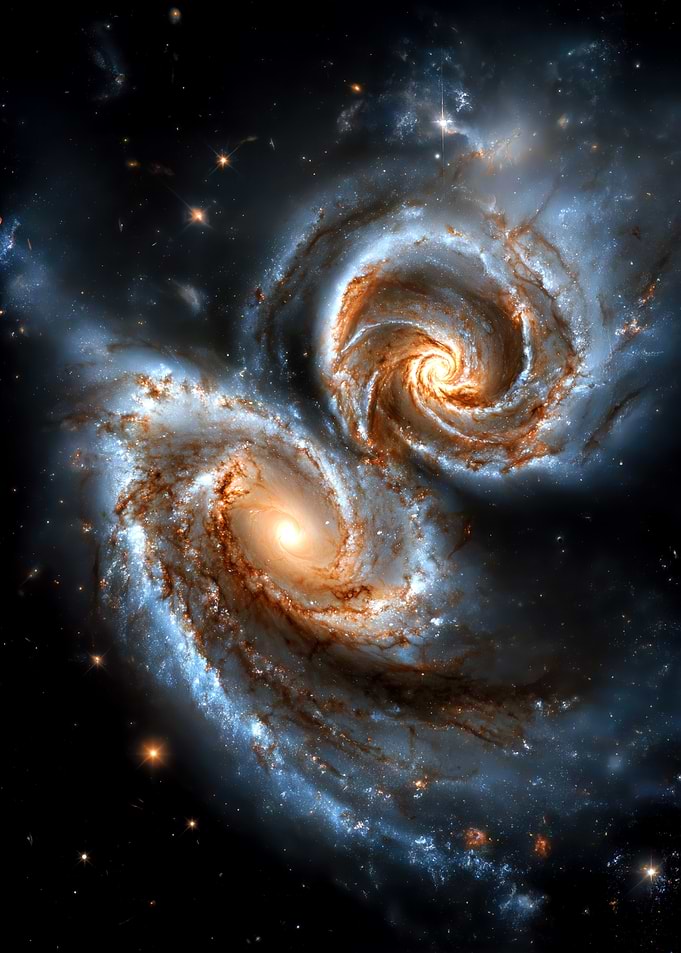 Whirlpool Galaxy Collision