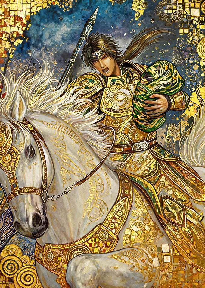 Warrior on Horseback with Spear