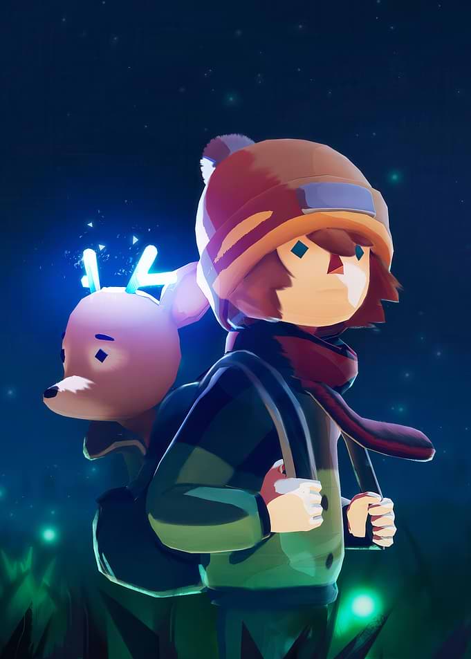 Deer & Boy Game Art