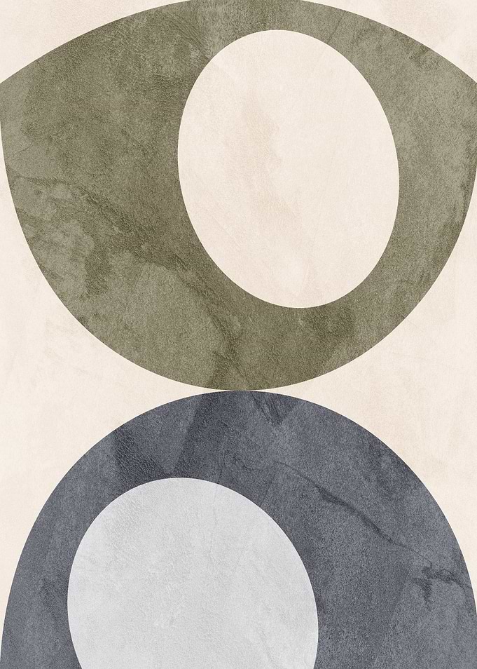 Abstract Geometric Shapes with Textured Background