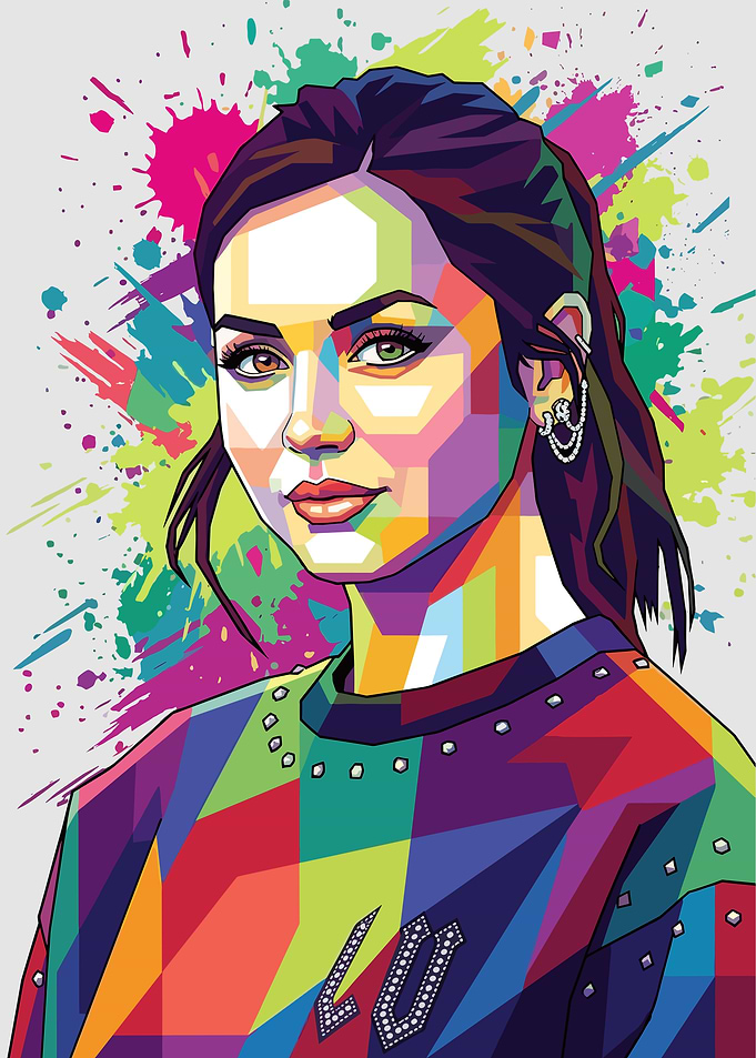 Ana de Armas Pop Art Portrait