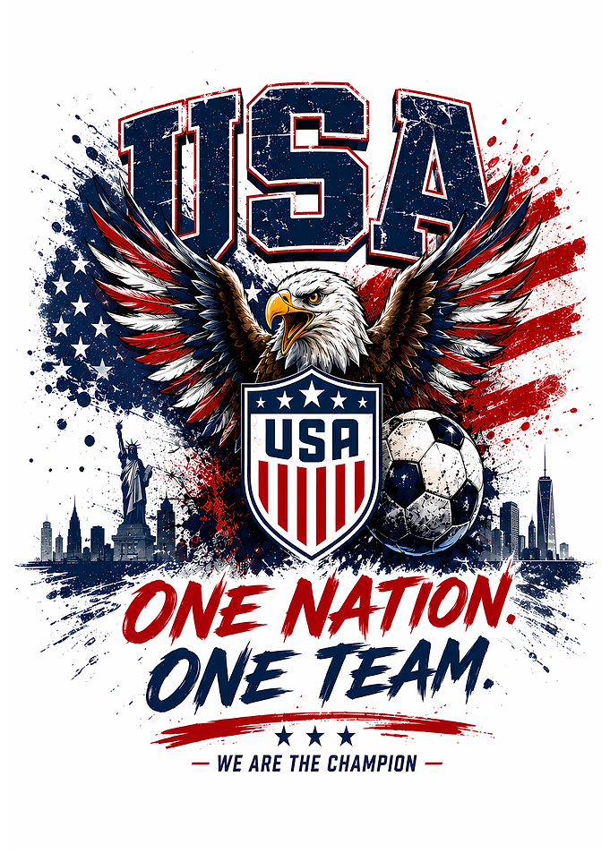 USA Soccer Team Eagle Football Fan Art