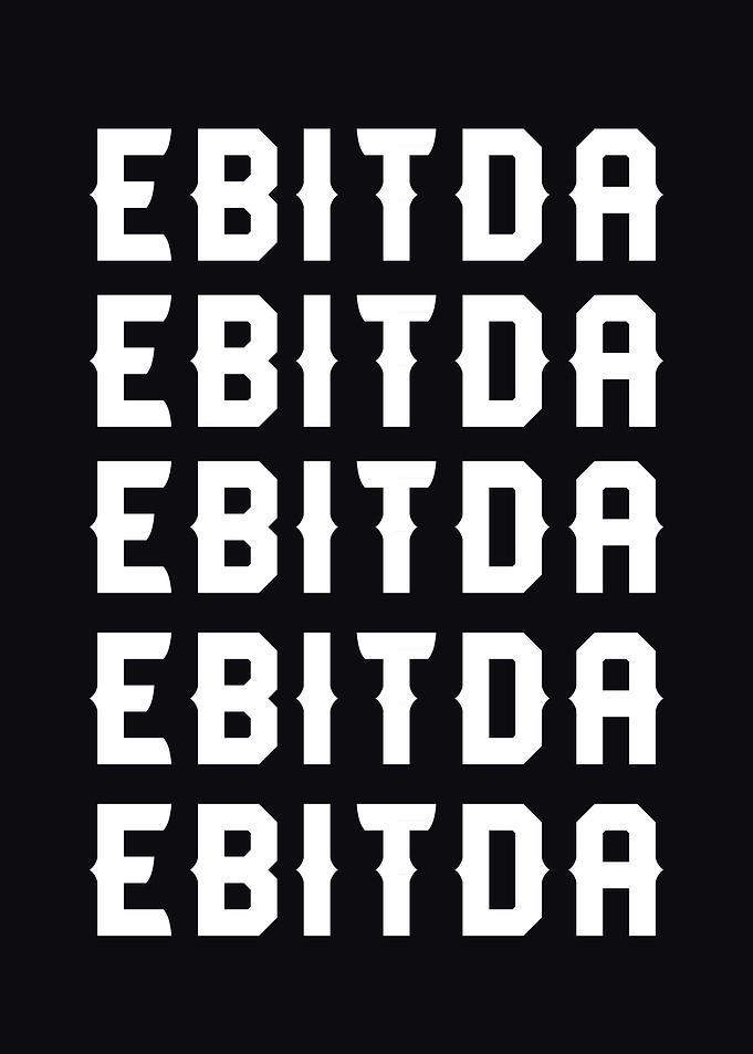 EBITDA Wall Art | Minimalist Finance Typography Poster | Corporate Office Decor | Business Analyst Gift