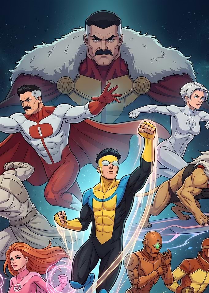 Invincible and Viltrumite Heroes Assemble