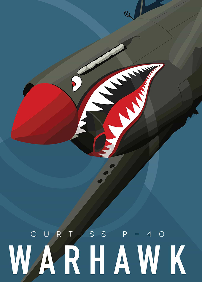 Curtiss P-40 Warhawk Poster