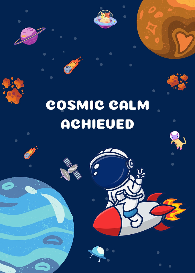 Astronaut Riding Rocket in Space