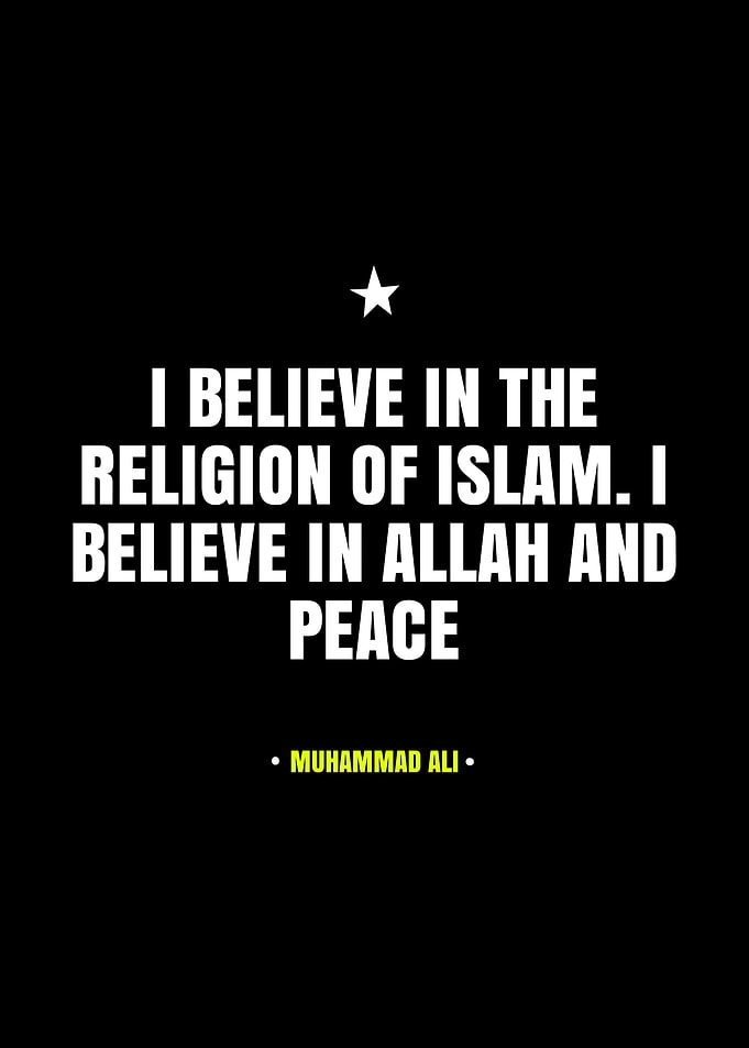 Muhammad Ali Quote on Islam and Peace