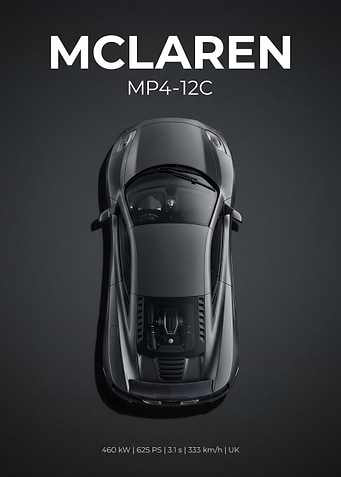 McLaren MP4-12C Top View