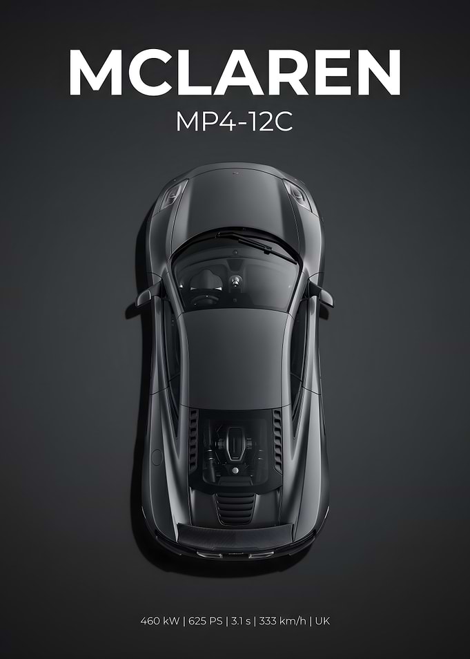 McLaren MP4-12C Top View