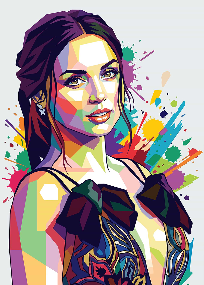 Ana de Armas Pop Art Portrait