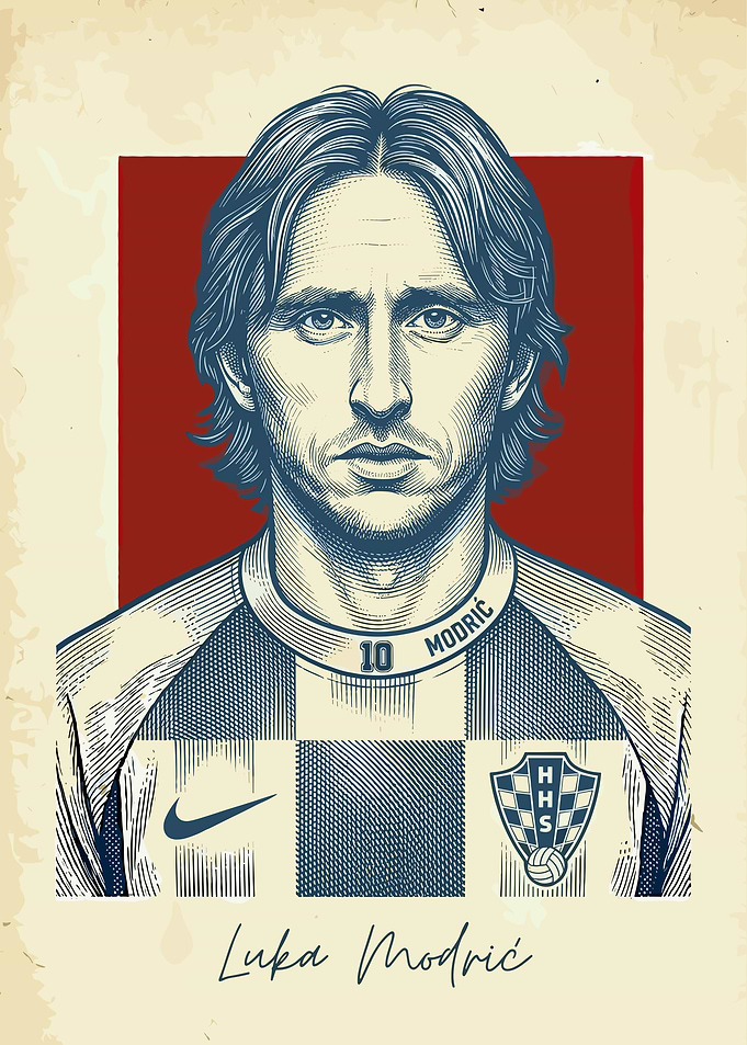 Luka Modrić Portrait