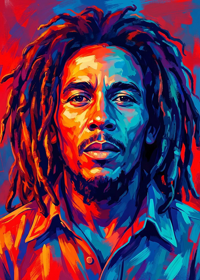 Bob Marley Pop Art Portrait