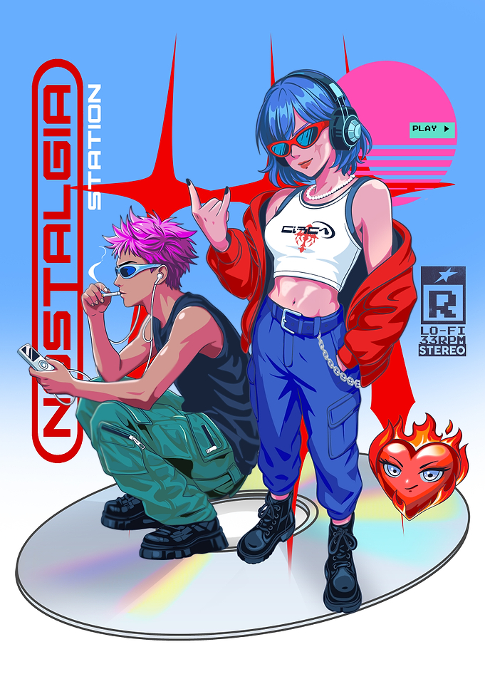 Retro Y2k Characters