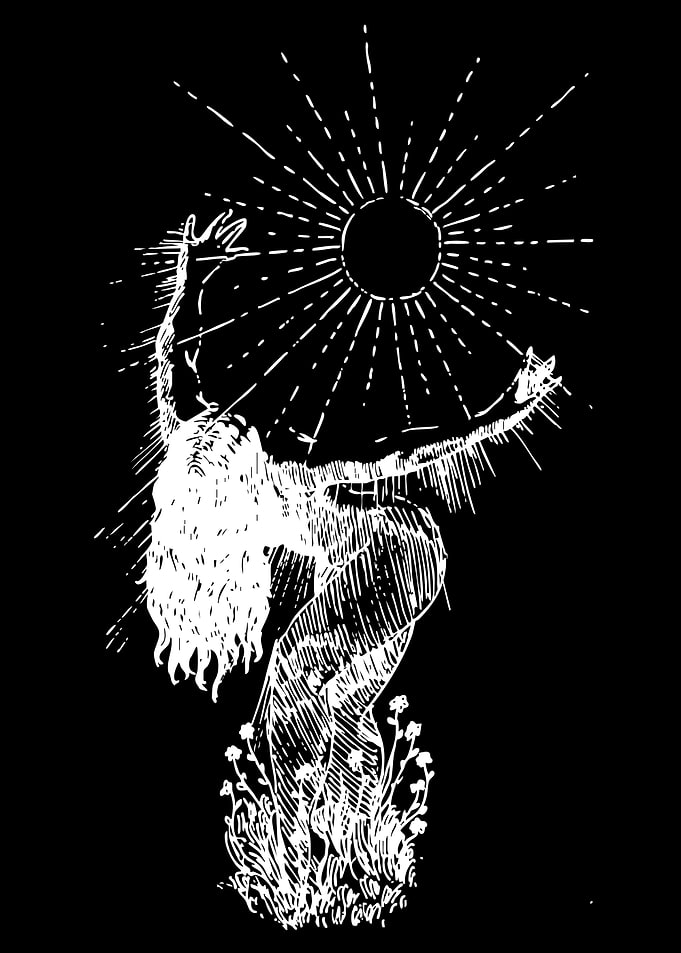 Woman Reaching for the Sun