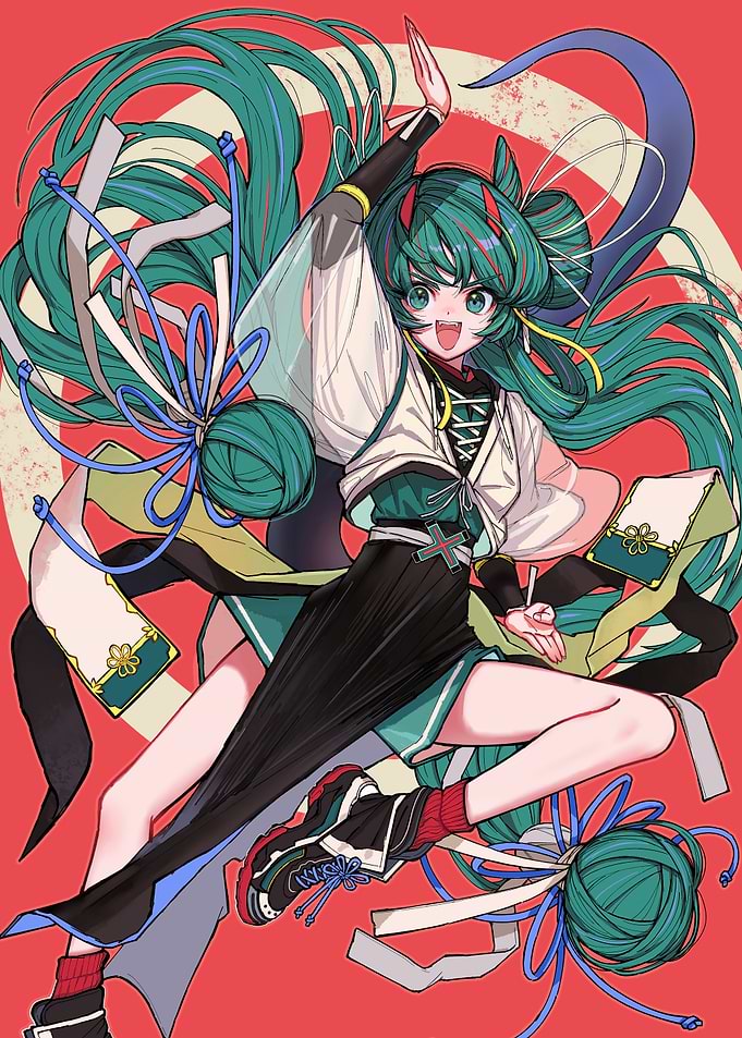 Dynamic Anime Character Illustration