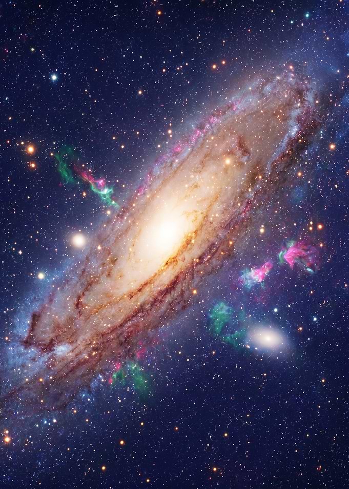 Andromeda Galaxy in Deep Space