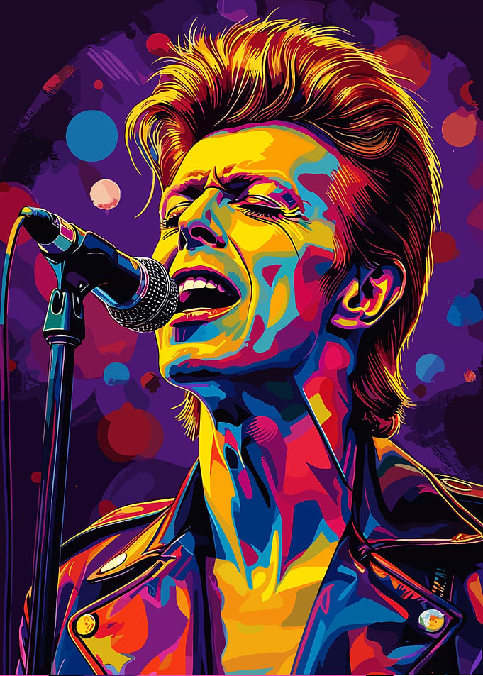 David Bowie Pop Art Portrait